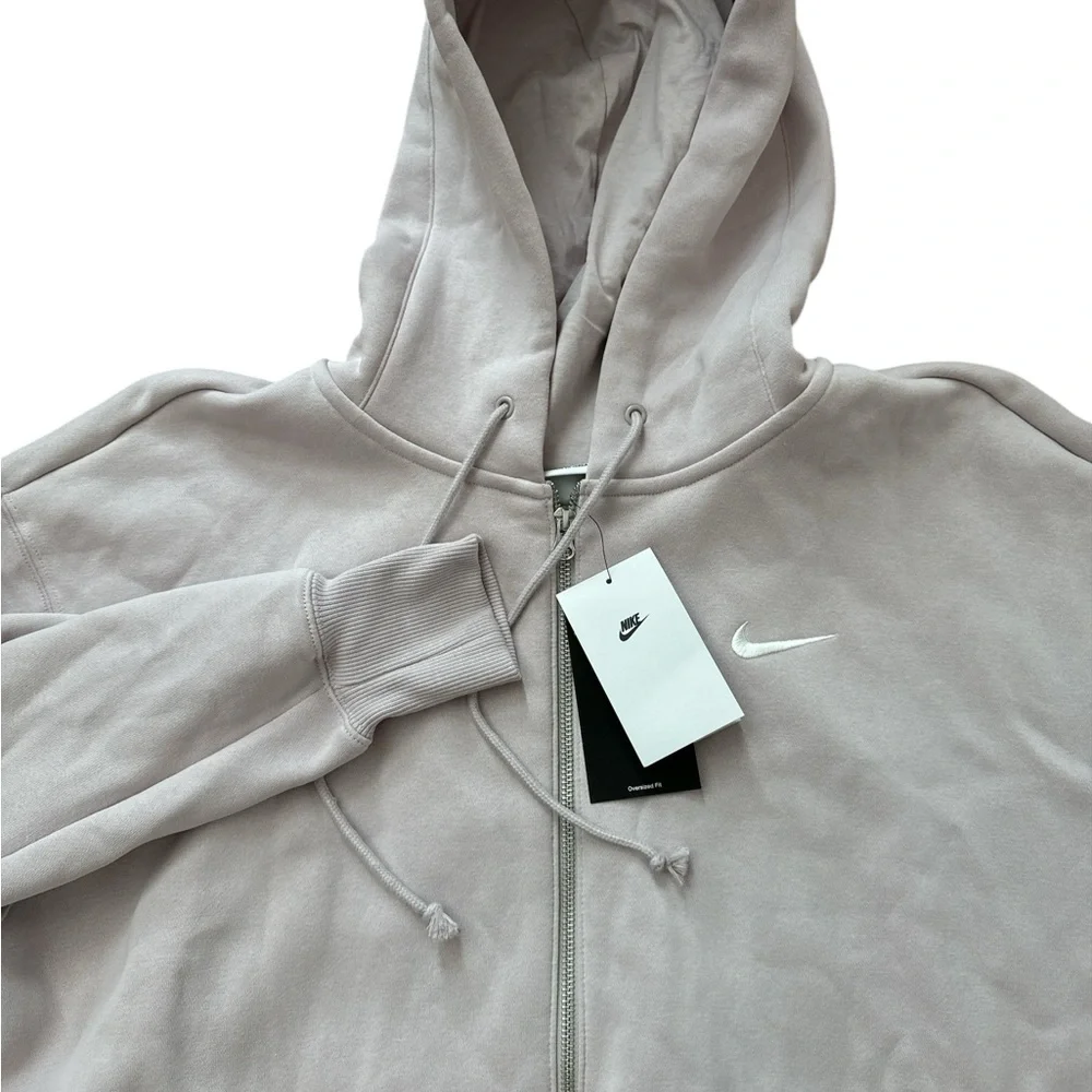 Nike Oversized Fit Women’s Size Large Full Zip Hood Blush Jacket Size Large NWTS
